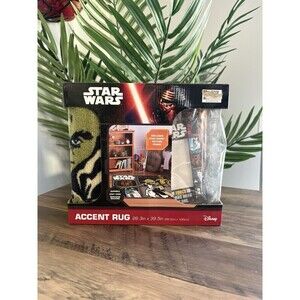 Star Wars Accent Rug 26.3in x 39.5in -  Durable, Easy Care & Non-Skid Backing